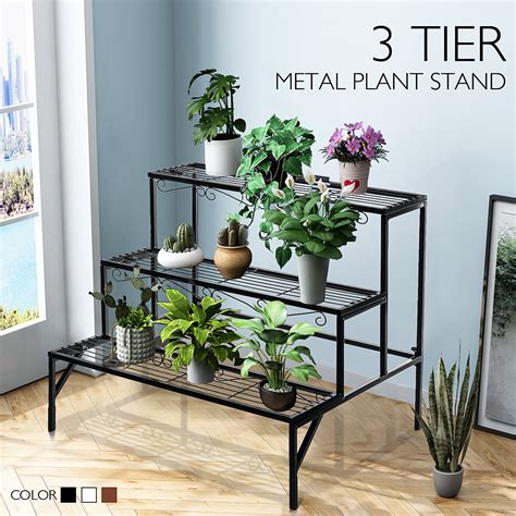 metal flower box stands|heavy duty plant stands outdoor.